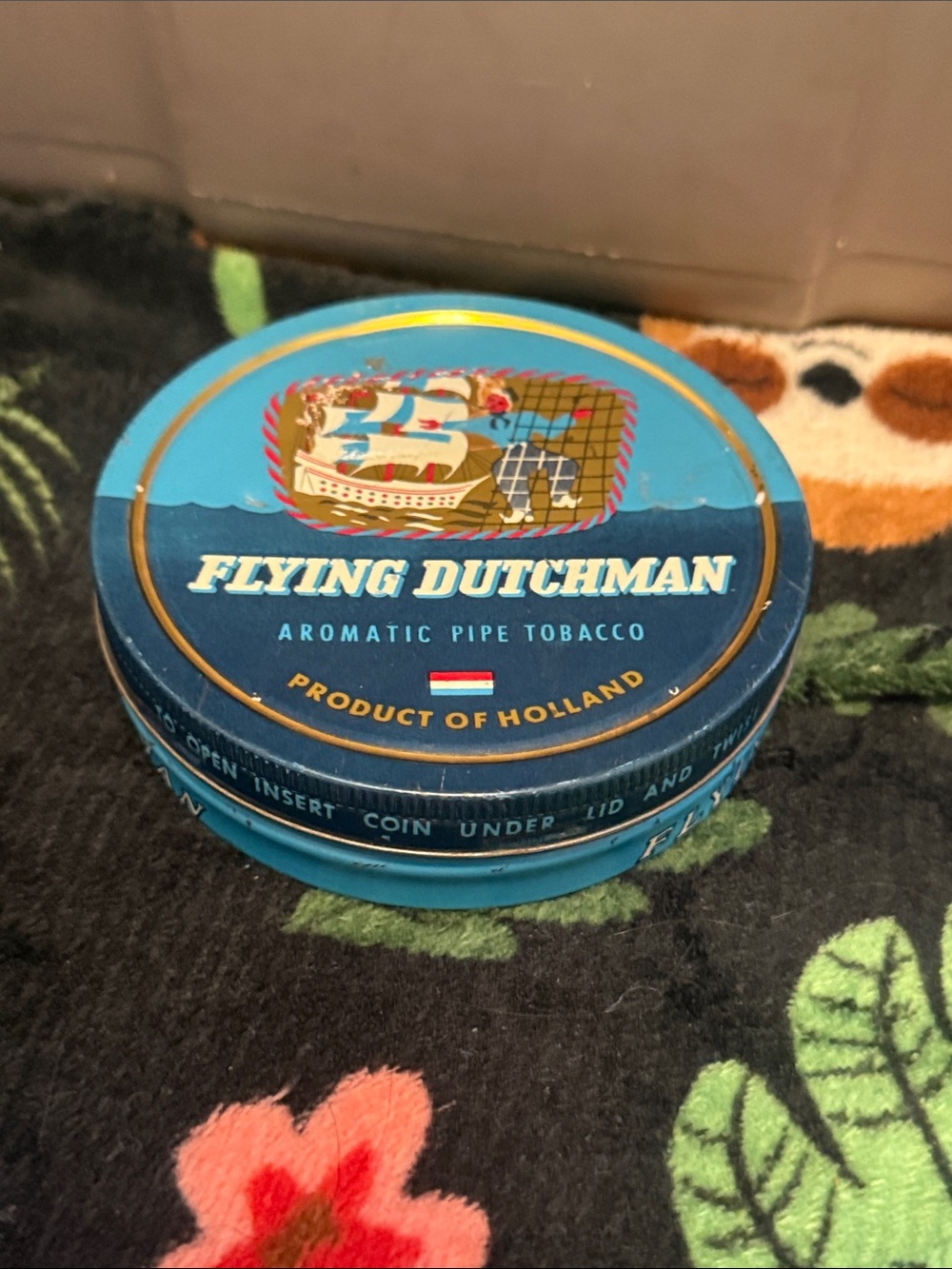 Flying Dutchman Aromatic Pipe Tobacco Tin - Blue